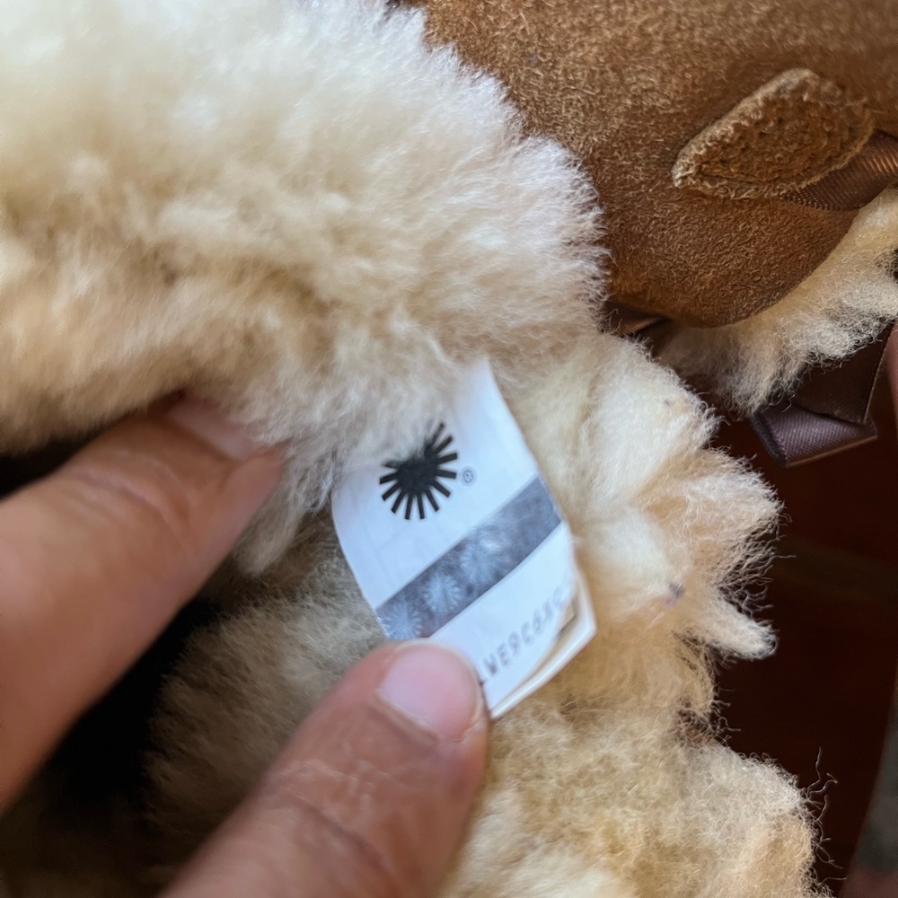 UGG® Bailey Suede Bow II Water-Repellent Cold Weather Boots - Picture 12 of 15